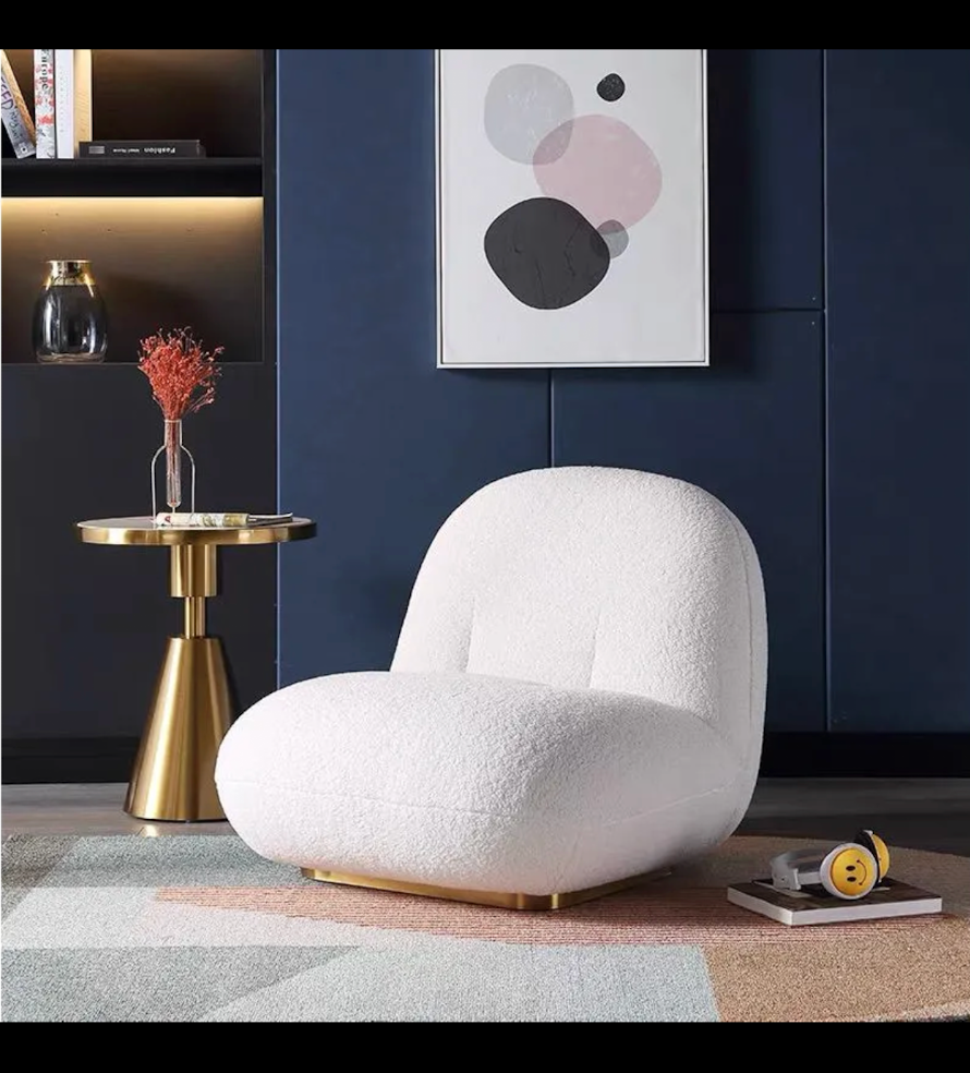 Fauteuil Loving en Tissu Doudou ou Gris