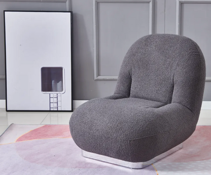 Fauteuil Loving en Tissu Doudou ou Gris