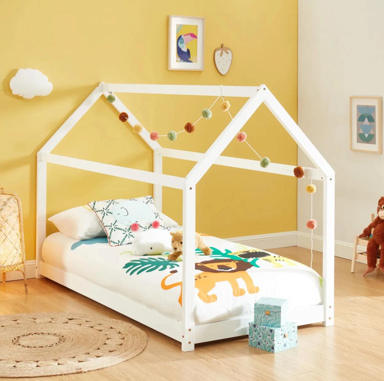 Lit Enfant Cabane en bois 90x190 cm